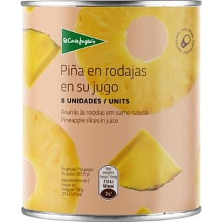 Piña en Su Jugo en Rodajas el Corte Ingles
