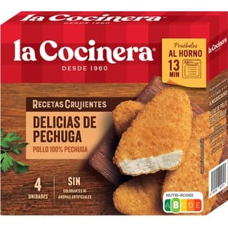 Recetas Crujientes Delicias de Pechuga 4 Unidades la Cocinera