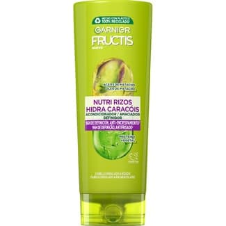 Acondicionador Definidor Nutri Rizos Proteina Vegetal y Aceite de Pistacho para Cabellos Rizados u Ondulados Fructis