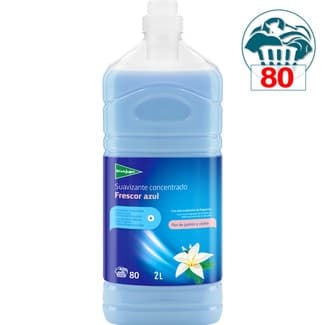 Suavizante Concentrado Frescor Azul Flor de Jazmín y Cedro 80 Dosis con Microcápsulas de Fragancia el Corte Ingles