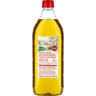 Aceite de Oliva Suave 0,4º Contiene Aceites Refinados, Vírgenes y 20% de Virgen Extra el Corte Ingles 1 L