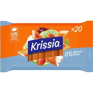 Surimi en Barritas 0% Materia Grasa sin Gluten y sin Lactosa 20 Unidades Krissia