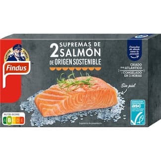 Supremas de Salmón sin Piel 2 Unidades Findus