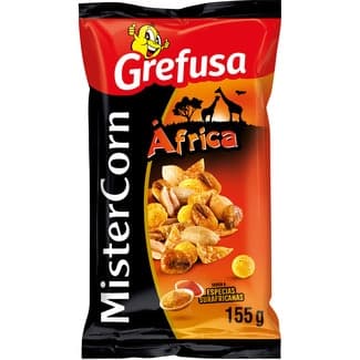 África Cóctel Frutos Secos Sabor a Especias Surafricanas Grefusa Mister Corn