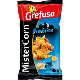 América Cóctel de Frutos Secos Sabor a Salsa Sweet Carolina Grefusa Mister Corn