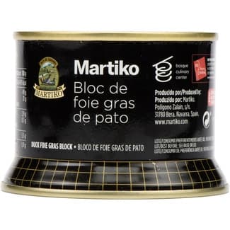 Bloc de Foie Gras de Pato sin Gluten Martiko