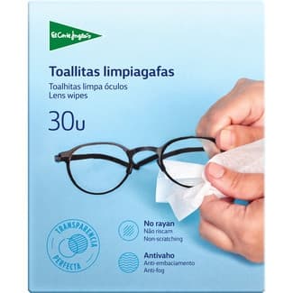 Toallitas Limpia Gafas Antivaho No Rayan el Corte Ingles