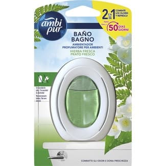 Ambientador 2 en 1 Hierba Fresca Ambipur Baño