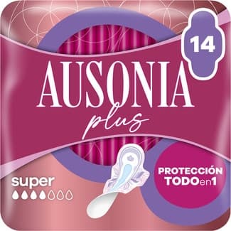 Ultrafina Plus Compresa con Alas Protección Todo en 1 Super Ausonia