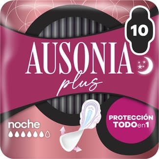 Ultrafina Plus Compresa con Alas Protección Todo en 1 Noche Ausonia