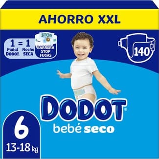 Bebé-seco Pañales de 13 a 18 Kg Talla 6 Dodot