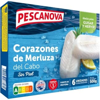 Corazones de Filete de Merluza 6 Unidades Pescanova