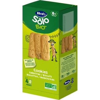 Bio Cookies Ecológicas sin Aceite de Palma4 Envases Individuales desde 8 Meses Hero Solo