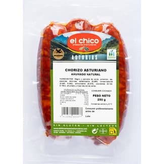 Chorizo Asturiano Ahumado sin Gluten sin Lactosa el Chico