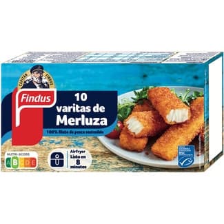 Varitas de Merluza Empanada 8 Unidades Findus