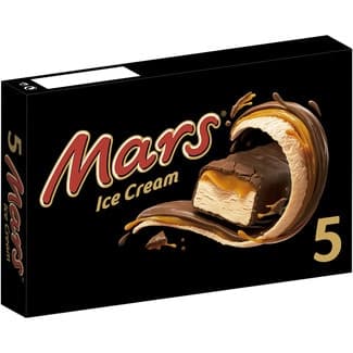 Barritas de Helado Rellenas con Crema y Suave Caramelo Mars