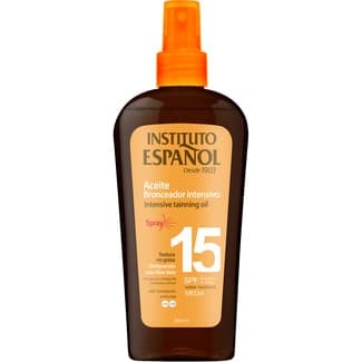 Aceite Bronceador Intensivo Spf-15 Enriquecido con Aloe Vera Instituto Español