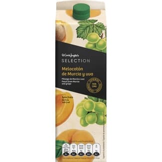 Zumo de Melocotón de Murcia y Uva 100% Zumo Exprimido el Corte Ingles Selection