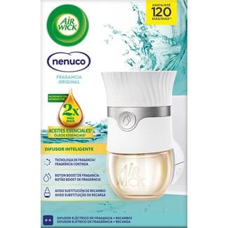 Ambientador Eléctrico Difusor Inteligente Nenuco con Aceites Esenciales + Recambio AIR Wick