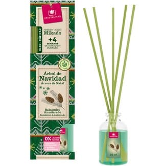 Ambientador Mikado Arbol de Navidad Balsámico Amaderado Cristalinas