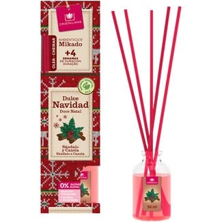 Ambientador Mikado Dulce de Navidad Sándalo y Canela Cristalinas