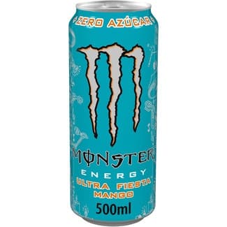 Ultra Fiesta Mango Bebida Energética Sabor Mango con Taurina y Ginseng  Monster Energy 50 CL
