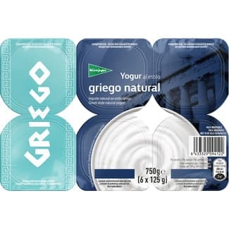 Yogur al Estilo Griego Natural Pack 6  el Corte Ingles 125 G