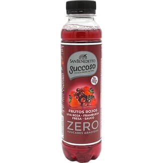 Agua Mineral Natural con Zumo de Frutos Rojos Zero Azúcares Añadidos (uva, Frambuesa, Fresa, Bayas de Sauco) SAN Benedetto