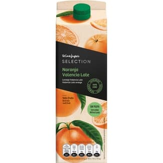 Zumo de Naranja Valencia Late 100% Exprimido sin Pulpa el Corte Ingles Selection