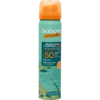 Adventure Bruma Facial y Corporal Solar Spf-50 Alta Protección Resistente al Agua Babaria