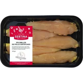 Solomillo de Pollo Certificado 5 Unidades Peso Aproximado Sertina