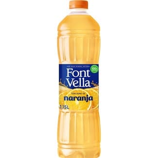 Agua Mineral Natural con Zumo de Naranja  Font Vella 1.15 L