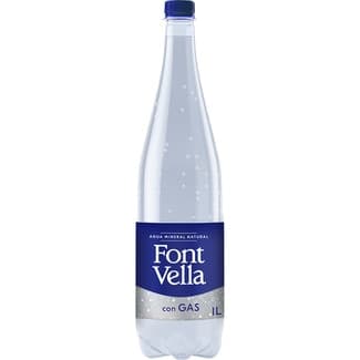 Agua Mineral Natural con Gas Font Vella