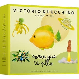 Aguas Infantiles Corre que Te Pillo Estuche Eau de Cologne + Neceser Cosmético Victorio & Lucchino