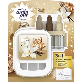 Ambientador Eléctrico Cookie de Vainilla + Recambio Ambipur Electric