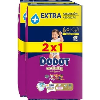 Activity Pañales de 14+ Kg Extra Absorción Talla Formato 2x1 Dodot 88 Unidades