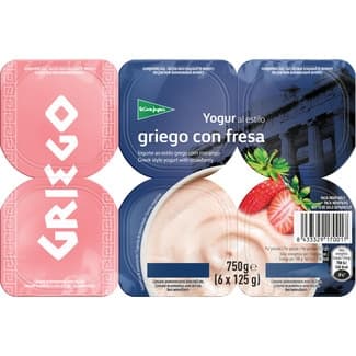 Yogur al Estilo Griego con Fresa Pack 6 el Corte Ingles