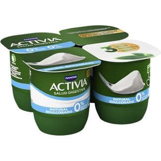 Zero Bífidus Natural Desnatado 0% M.g. Edulcorado Pack 4 Danone Activia
