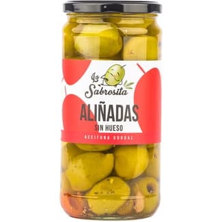 Aceitunas Gordal Aliñadas sin Hueso la Sabrosita