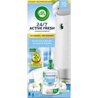 Ambientador Difusor Automático Active Fresh Aire Fresco & Algodón AIR Wick