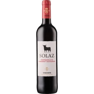 Vino Tinto Tempranillo y Cabernet Sauvignon Vino de la Tierra de Castilla  Solaz 75 CL