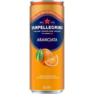 Agua Mineral Natural con Gas con Zumo Natural de Naranja a Partir de Concentrado  SAN Pellegrino 33 CL