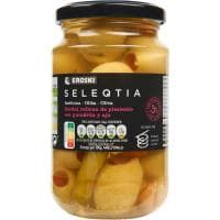 Aceitunas con Pimiento Eroski Seleqtia, Frasco 190 G