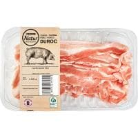 Bacón Fino de Cerdo Duroc Eroski Natur, Bandeja 300 G