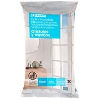 Toallita Limpiadora Cristal Eroski, Paquete 50 Uds