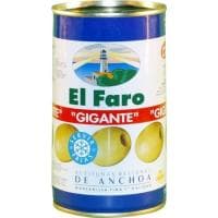 Aceituna Rellena de Anchoa Gigante el Faro, Lata 150 G