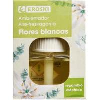 Ambientador Eléctrico Flores Blancas Eroski, Recambio 1 Ud