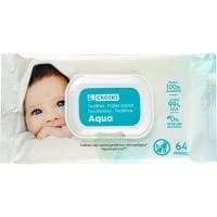Toallitas Bebé Aqua Eroski, Paquete 64 Uds