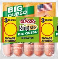 Salchichas Big con Queso Elpozo, Pack 3x200 G