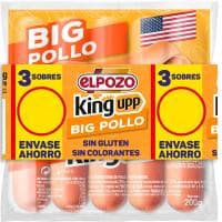 Salchichas Big de Pollo Elpozo, Pack 3x200 G